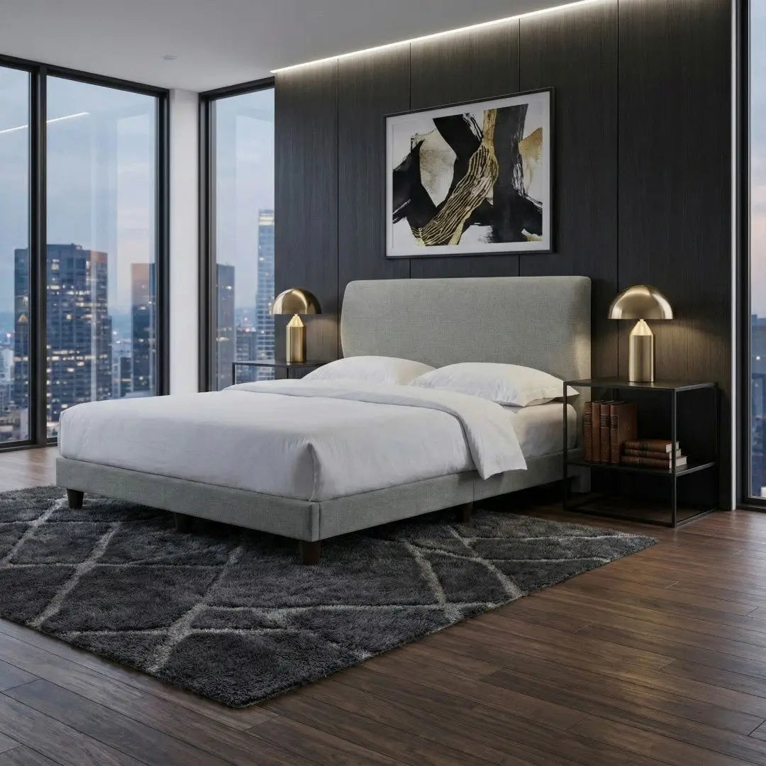 Orlena Fabric Divan Bed Frame Grandeur Furnishings
