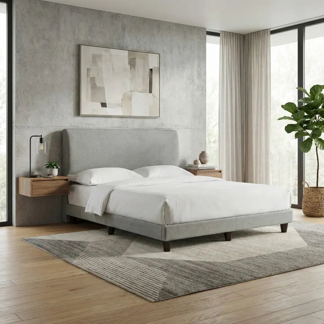 Orlena Fabric Divan Bed Frame Grandeur Furnishings
