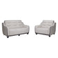 Lusso Modern 1, 2, 3 Seater Sofa | Premium Two-Tone Tufted Couch