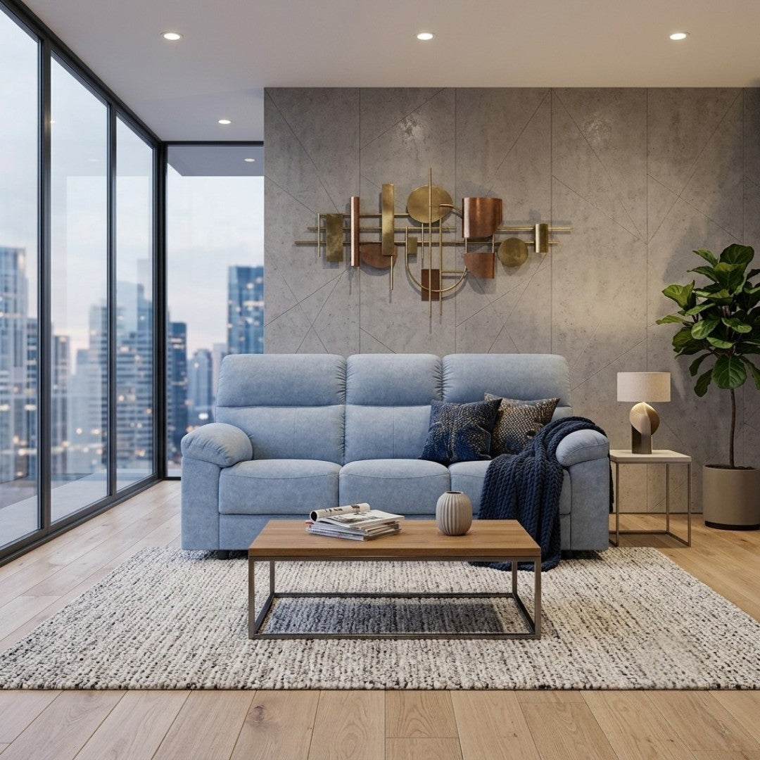 Vista Modern Fabric Sofa Set | Comfort Living Room Couch (1, 2, & 3 Seater Options)