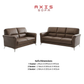 Axis Premium Half Leather Sofa | Modern Living Room Couch (1 / 2 / 3 Seater)