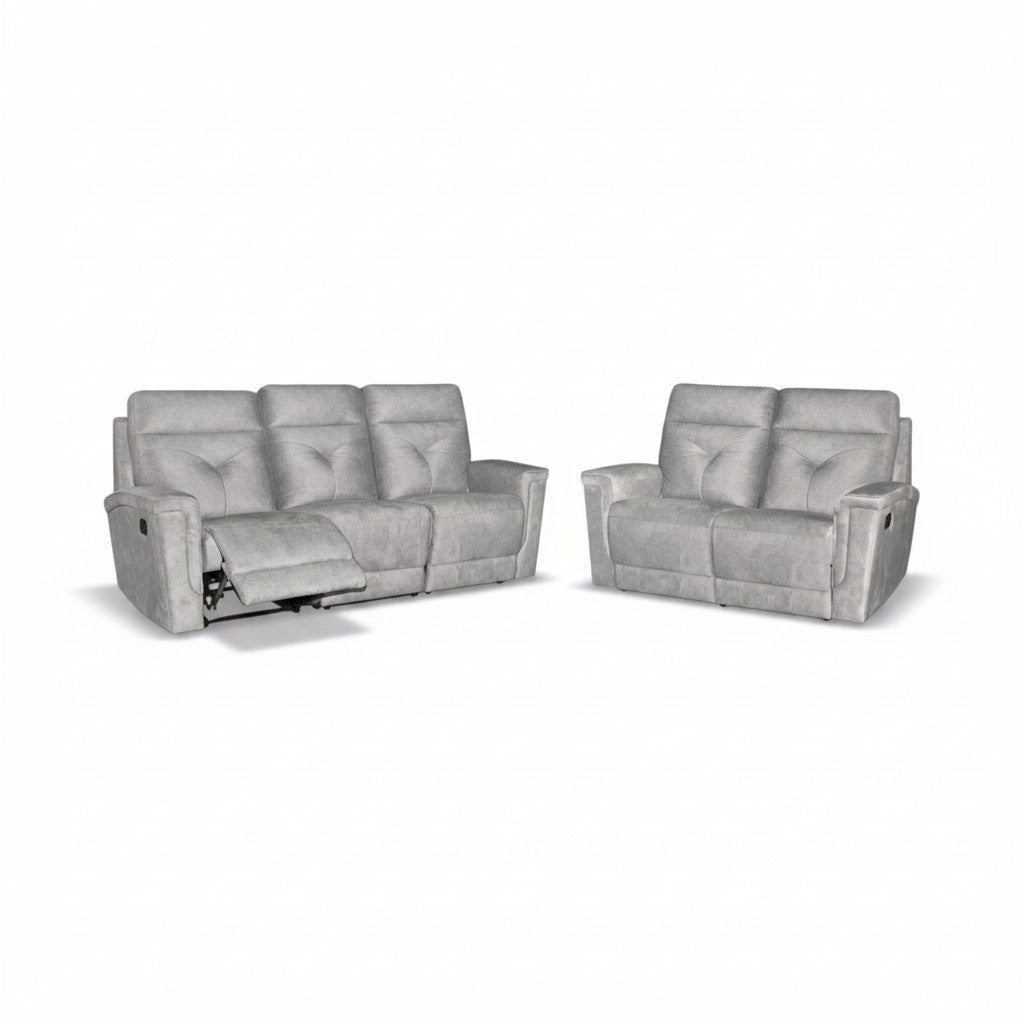 Cove Premium Fabric Recliner Sofa Set | Manual Reclining Living Room Couch (1, 2, & 3 Seater Options)