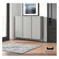 Modern Microcrystalline Glass Shoe Cabinet - Multiple Sizes in Light Grey Grandeur Furnishings
