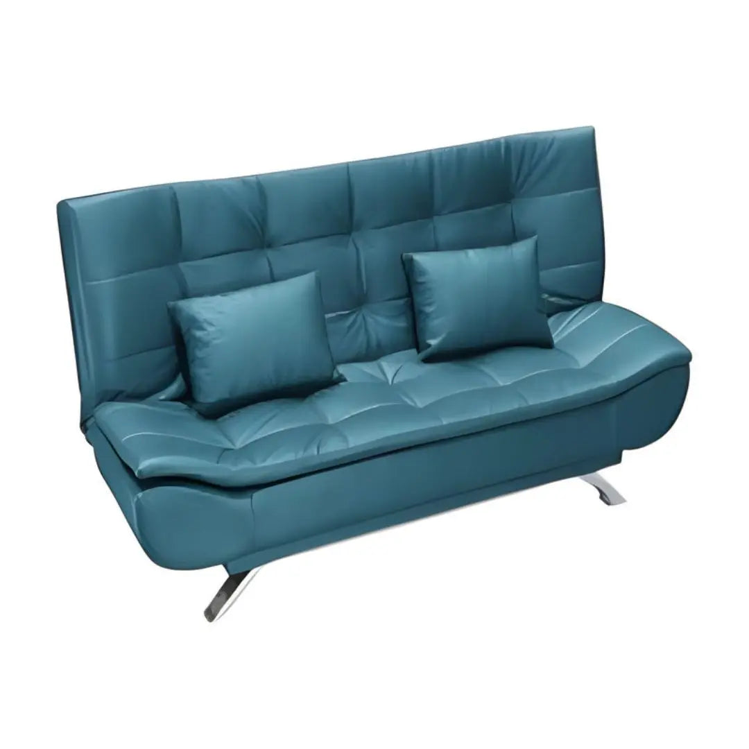 Multi-Functional Fabric Sofa Bed – Available in Red, Green, and Blue for Ultimate Comfort Grandeur Furnishings