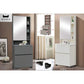 Dressing Table with Vanity Mirror & Storage Shelves Elegant Make Up Table Grandeur Furnishings