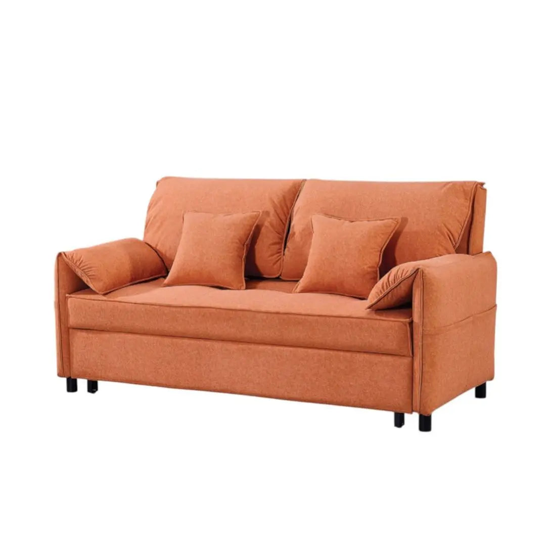Pet-Friendly Fabric Sofa Bed – Available in Teal & Orange Grandeur Furnishings