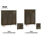 Stylish Louvered Shoe Cabinet – Elegant and Practical Storage (Three Sizes) Grandeur Furnishings