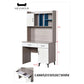 Modern Study Table with Storage Shelf and Practical Design for Your Workspace Grandeur Furnishings