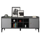 Sleek Modern TV Console (2 Options) – 1600mm, Stylish Storage with Walnut or Grey Finish Grandeur Furnishings