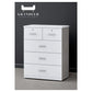 Modern 5-Drawer Storage Chest of Drawers in Grey or White Grandeur Furnishings