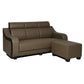 Luxury 3-Seater Sofa with Ottoman Foot Stool Grandeur Furnishings