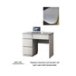 Grey Study Table with Storage & Stylish Design – Available in Compact and Shelved Options Grandeur Furnishings
