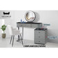 Dressing Table with LED Mirror and Built-in Charger Vanity Set Grandeur Furnishings