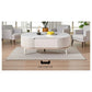 Elegant Round Coffee Table with Soft-Closing Drawers Grandeur Furnishings