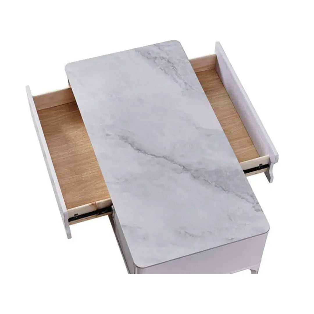 Sintered Stone Top TV Console & Coffee Table Set Grandeur Furnishings