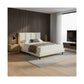 Modern Divan Bed with 8-Inch Foam Mattress | PU Leather Upholstered Bed Frame and Mattress Set Grandeur Furnishings
