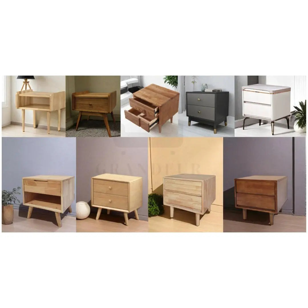 Stylish and Modern Bedroom Side Table Bedside Table Grandeur Furnishings