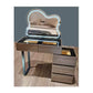 Dressing Table with LED Light & Elegant Wood Finish Vanity Desk Grandeur Furnishings