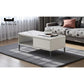 Contemporary Sintered Stone Coffee Table with Storage Grandeur Furnishings