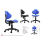 Ergonomic Office Chair with Adjustable Tilt & PU Wheels Grandeur Furnishings