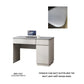 Study Table with Glitter Grey Top & Light Grey Base - Functional & Stylish Grandeur Furnishings