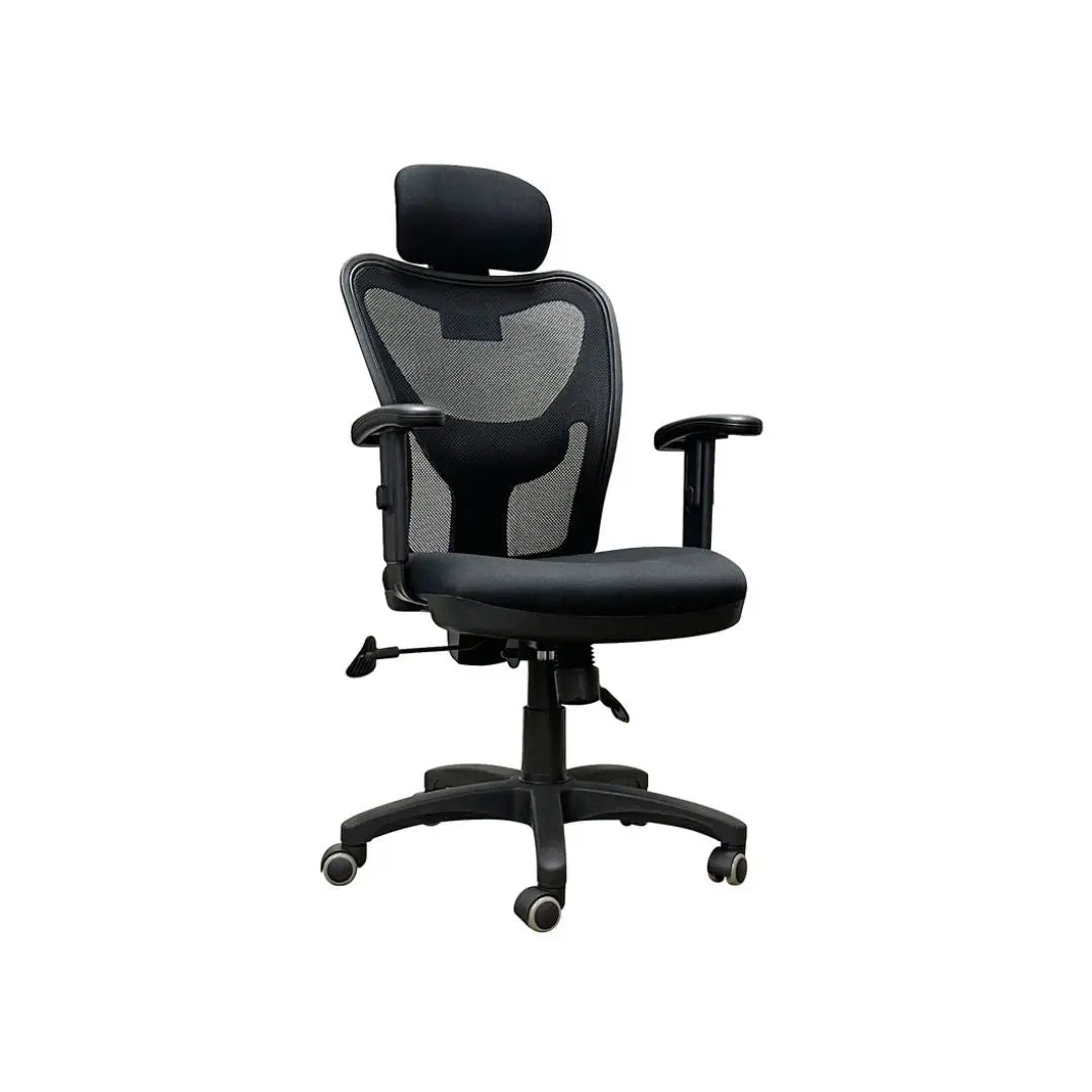 Adjustable Ergonomic Office Chair with Mesh Backrest, Headrest, Armrests & Lumbar Support Grandeur Furnishings