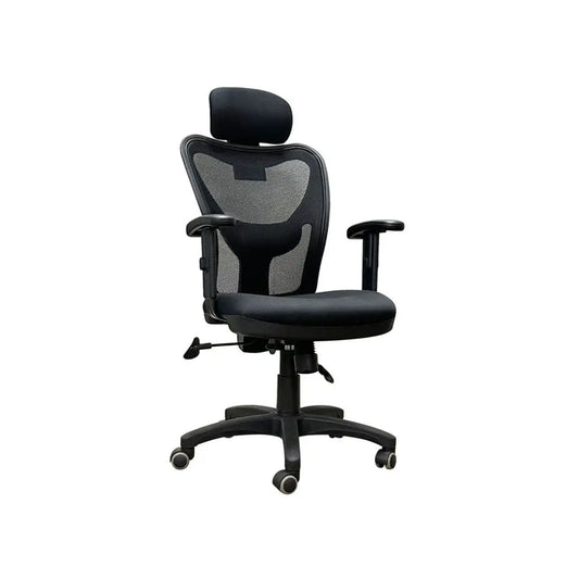 Adjustable Ergonomic Office Chair with Mesh Backrest, Headrest, Armrests & Lumbar Support Grandeur Furnishings