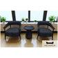 Modern Lounge Chair Set with Table – Stylish and Comfortable (Black & Grey Options) Grandeur Furnishings