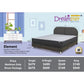 Dreamster Element Mattress with Oscar Fabric Bedframe Set Grandeur Furnishings