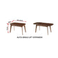 Solid Rubber Wood Dining Table Set with Extendable Table & Elegant Chairs and Bench 1+1+4 Grandeur Furnishings