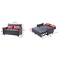 Pet-Friendly Fabric Sofa Bed – Available in Blue & Charcoal Grey Grandeur Furnishings