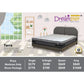 Dreamster Terra Mattress with Oscar Fabric Bedframe Set Grandeur Furnishings