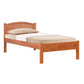 Modern Solid Wood Bed Frame with Arched Headboard Grandeur Furnishings
