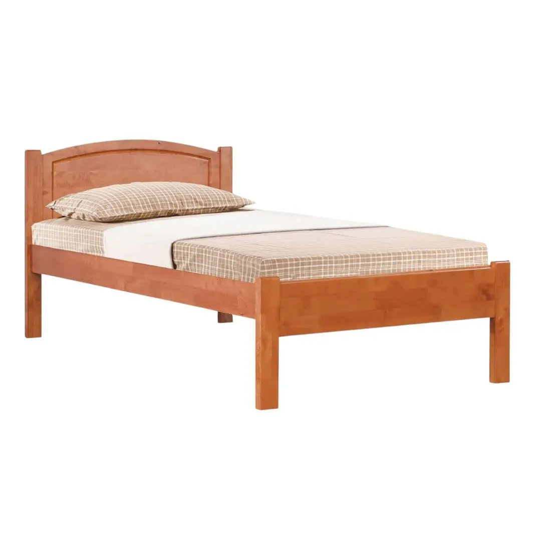 Modern Solid Wood Bed Frame with Arched Headboard Grandeur Furnishings