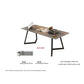 Modern Matt Sintered Stone Top Study Table with Angled Metal Legs – Available in White & Grey Grandeur Furnishings