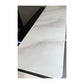 Contemporary Glass Side Cabinet with Elegant Storage Solution and Sintered Stone Top Grandeur Furnishings
