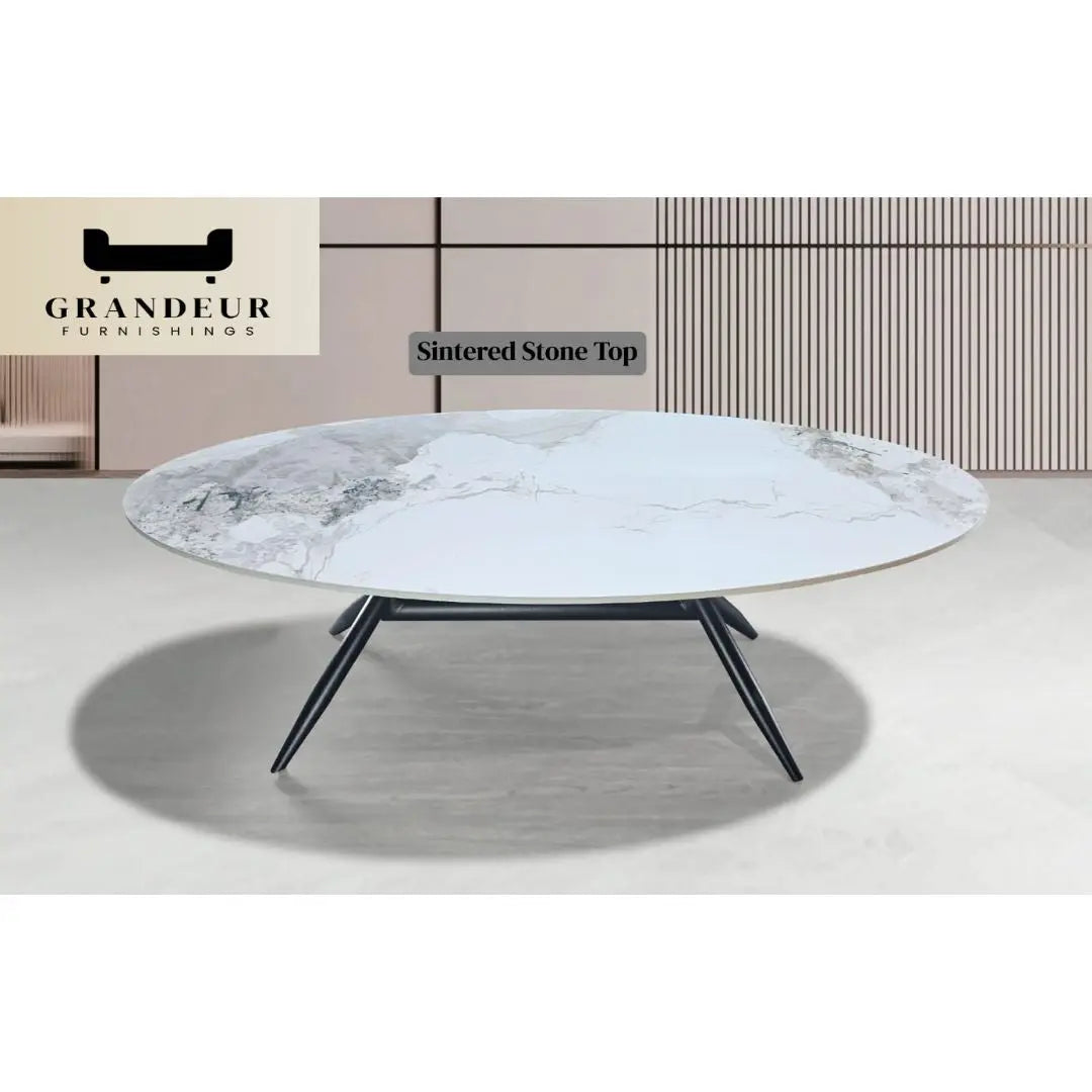 Elegant Sintered Stone Coffee Table Grandeur Furnishings