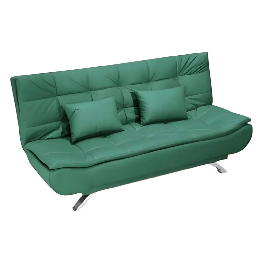 Multi-Functional Fabric Sofa Bed – Available in Red, Green, and Blue for Ultimate Comfort Grandeur Furnishings
