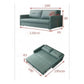 Versatile Sofa Bed with Gold Accents – Available in Blue, Teal, and Grey Grandeur Furnishings