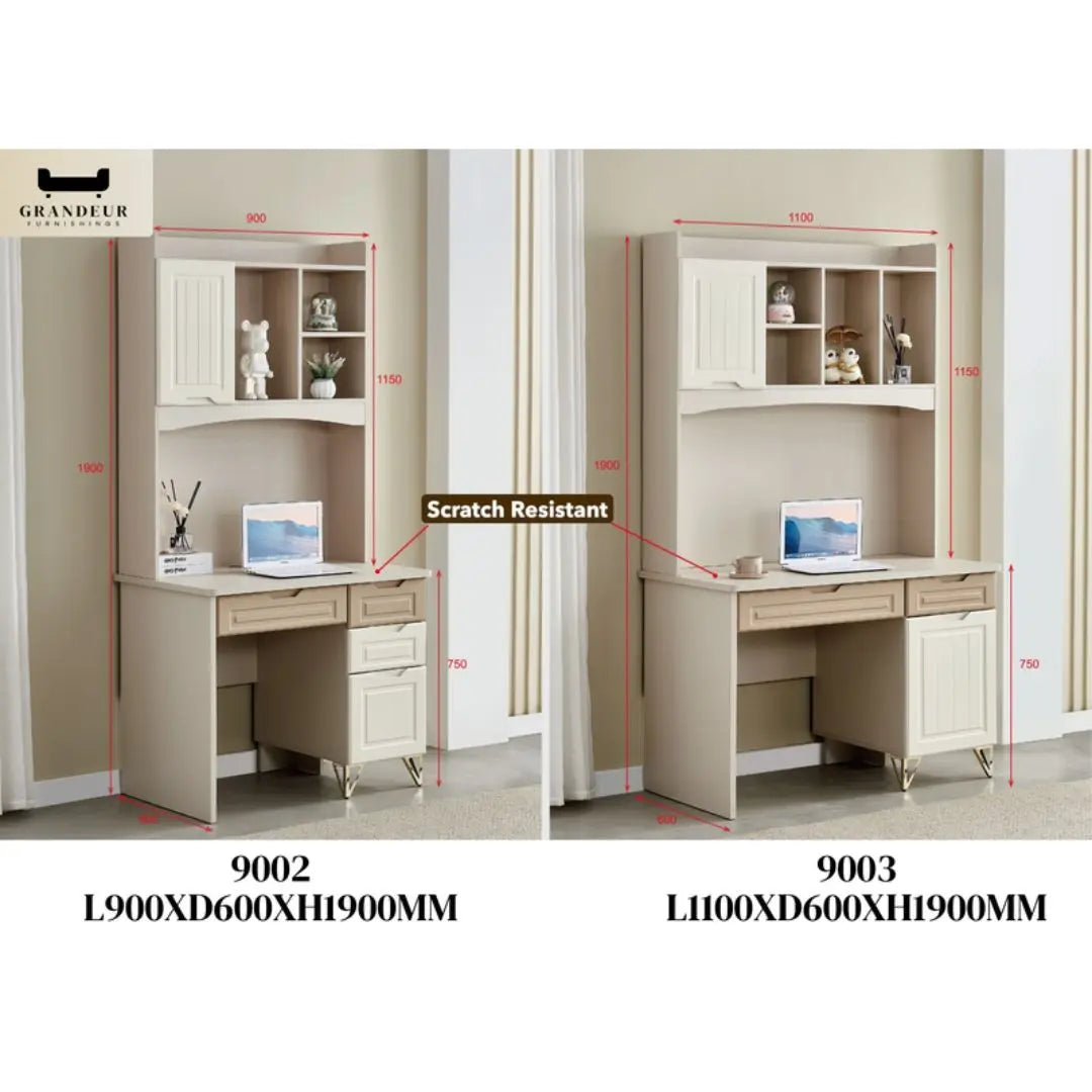 Study Table with Scratch-Resistant Finish Laptop Desk Available in 3 Sizes Grandeur Furnishings