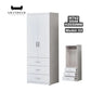 Modern White Wardrobe Collection Grandeur Furnishings