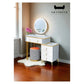 Vanity Table with LED Mirror & Sintered Stone Top Dressing Table 3 Colours Grandeur Furnishings