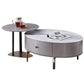 Glass-Top TV Console & Coffee Table Set Grandeur Furnishings