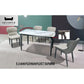 Sintered Stone Top Dining Table Set with Grey Chairs 1+4 Grandeur Furnishings