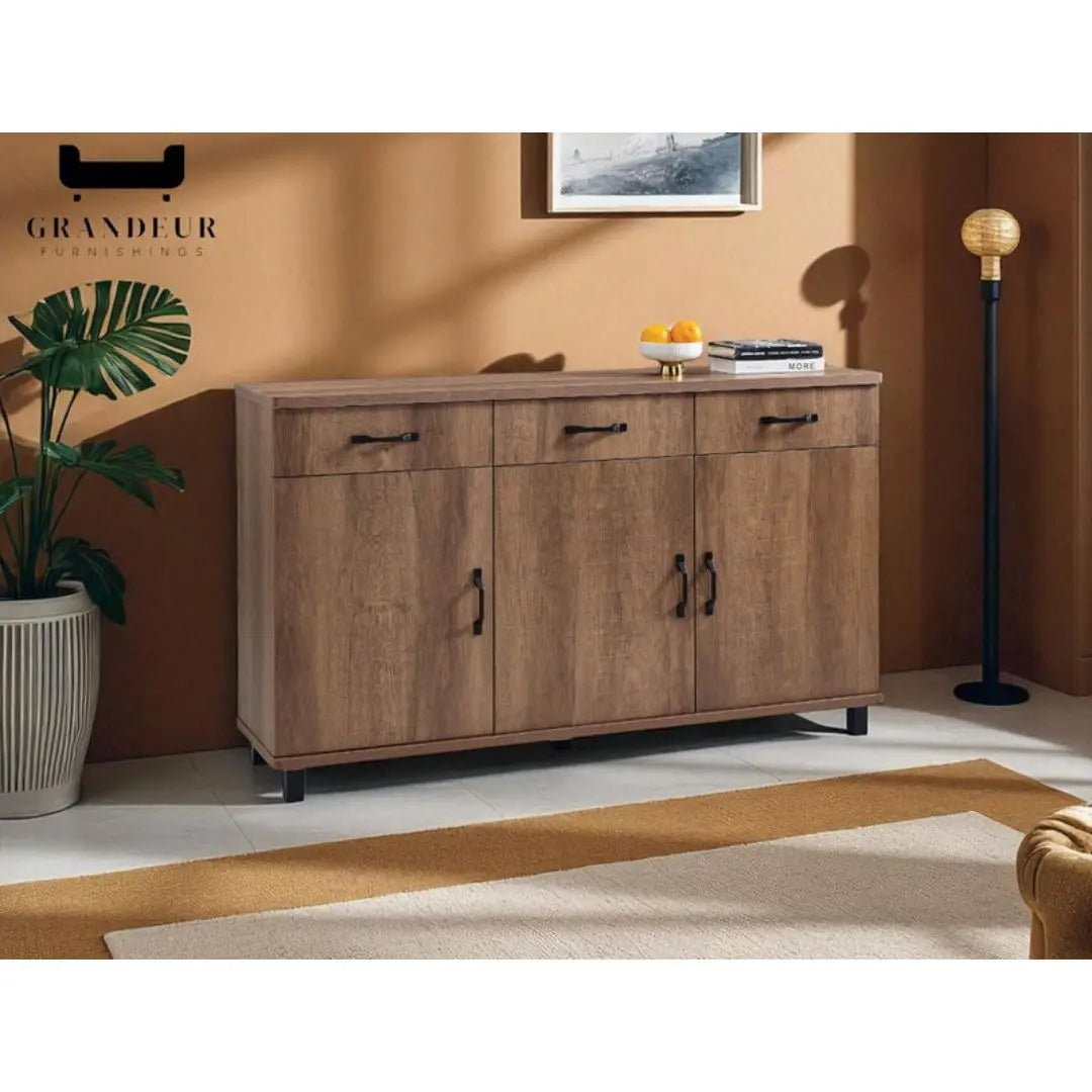 Versatile Side Cabinet - 3 Models Available in Stylish Wood Finish Grandeur Furnishings