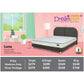 Dreamster Luna Mattress with Oscar Fabric Bedframe Set Grandeur Furnishings