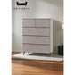 5-Drawer Storage Chest of Drawers in White, Champagne, or Dark Grey Grandeur Furnishings