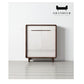 Stylish Gloss White & Walnut Shoe Cabinet - Multiple Sizes Available for Organized Storage Grandeur Furnishings