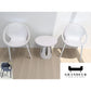 Modern Outdoor Chair and Table Set – Available in White & Black Grandeur Furnishings