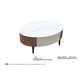 Elegant Oval Coffee Table with Soft-Closing Drawer Grandeur Furnishings